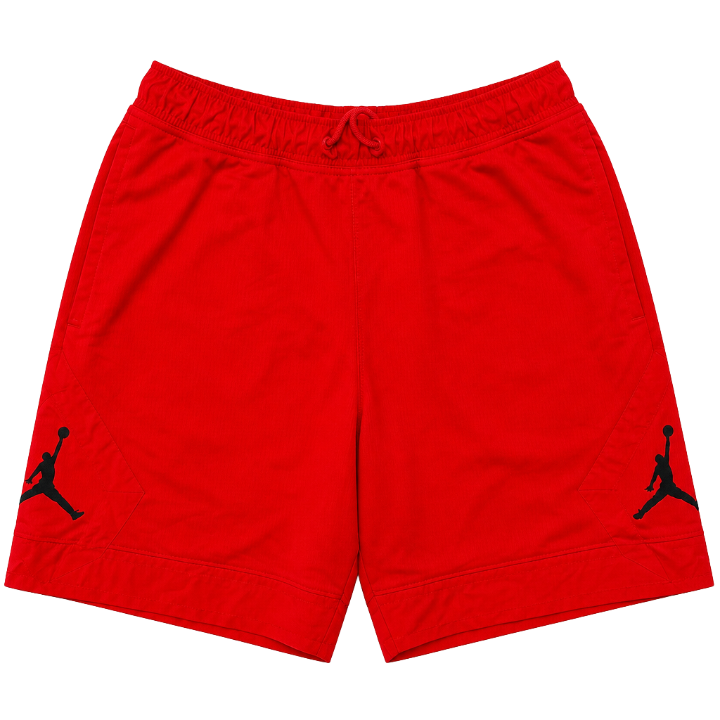 Nike Air Jordan Jumpman Diamond Mesh Basketball Shorts Gym Red sz M zip pockets 1