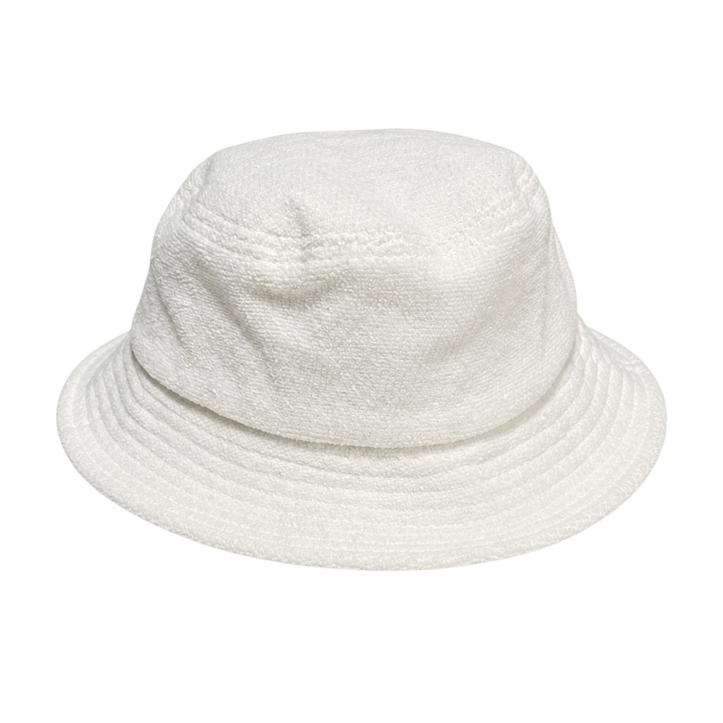 Venroy Terry Towelling Quiet Luxury Bucket Hat White Cotton (NWT) 1