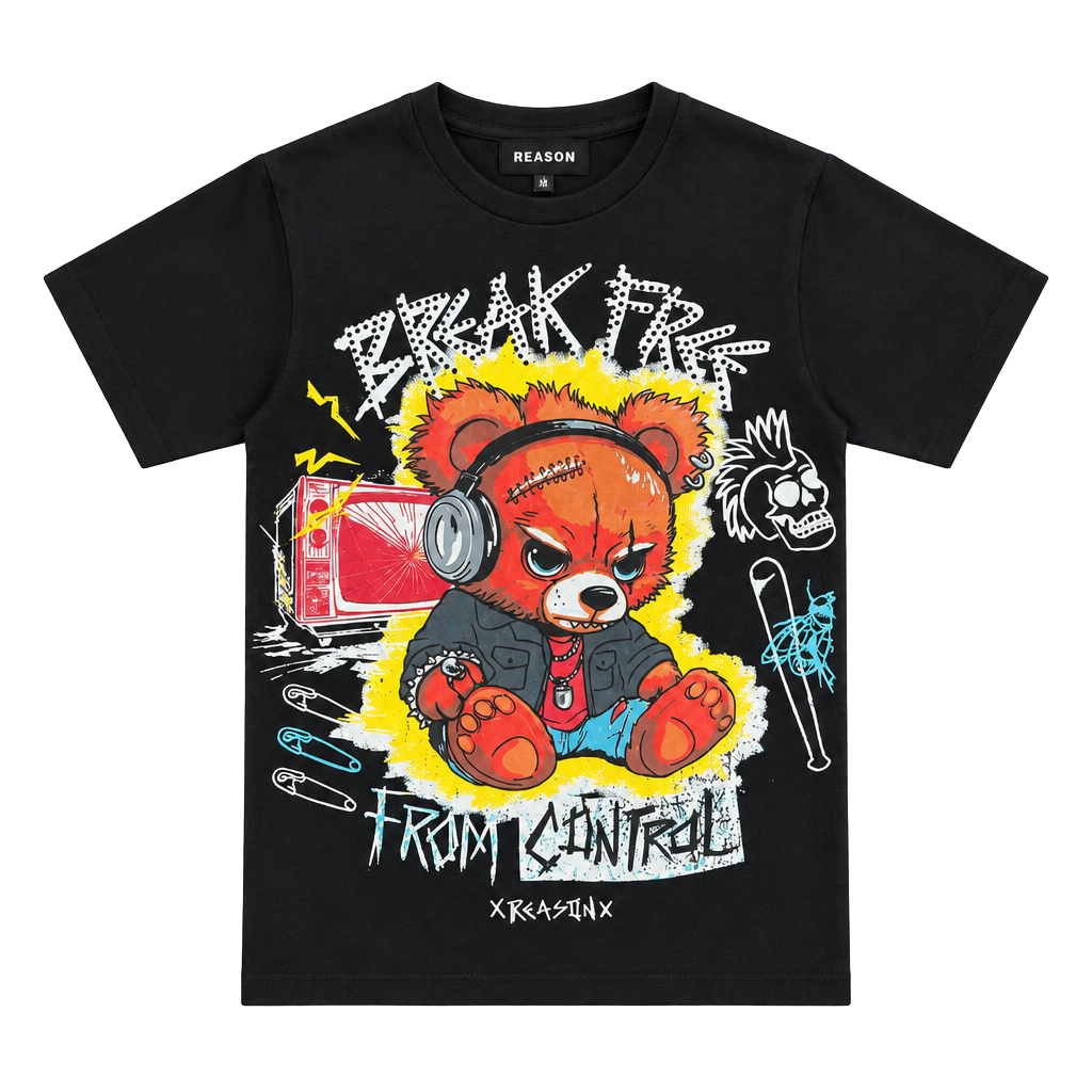Reason Clothing Break Free From Control Bear Tee Size S
NWT 1