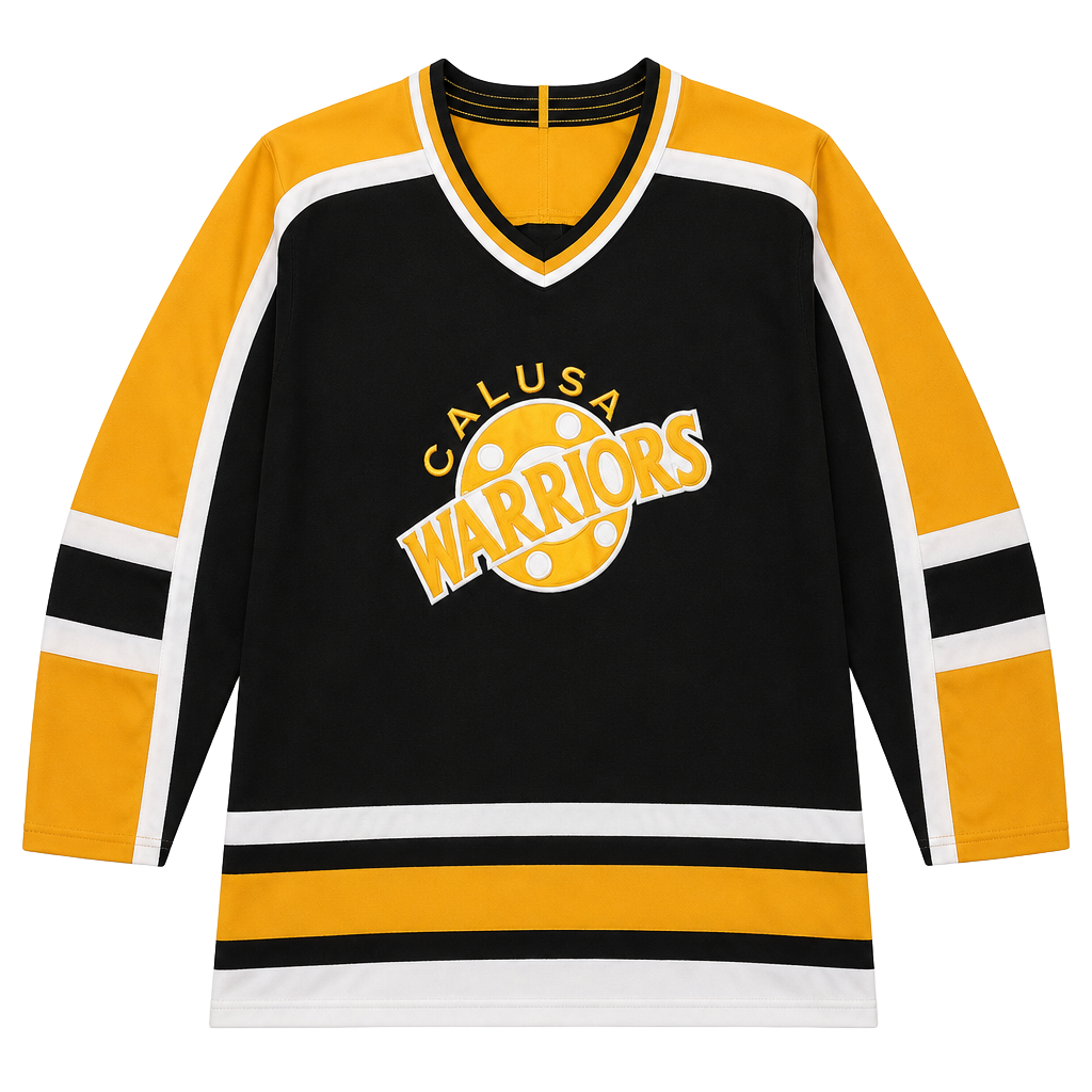 CCM Calusa Warriors Hockey Jersey Size XL Boucek 72 Black Yellow 1