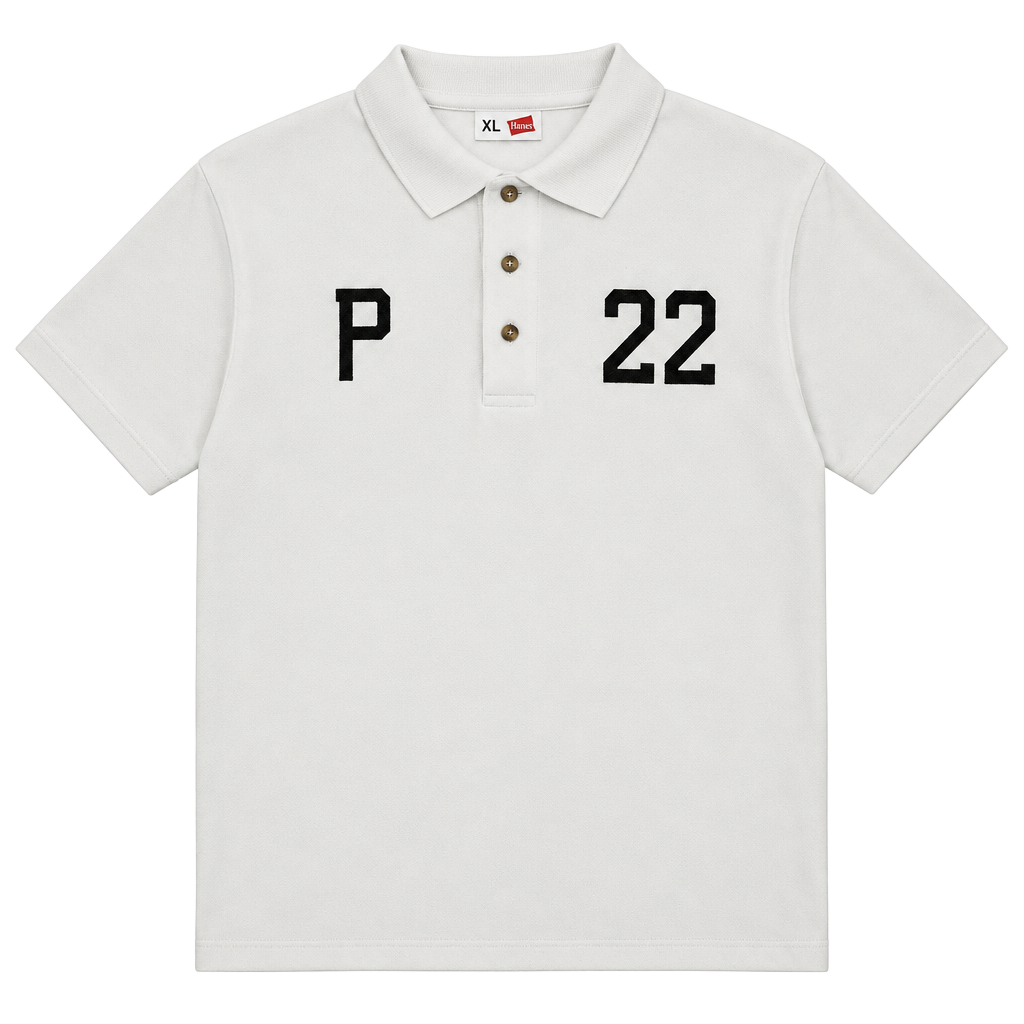 Hunziker Vic Elford Polo Shirt Size XL White 1
