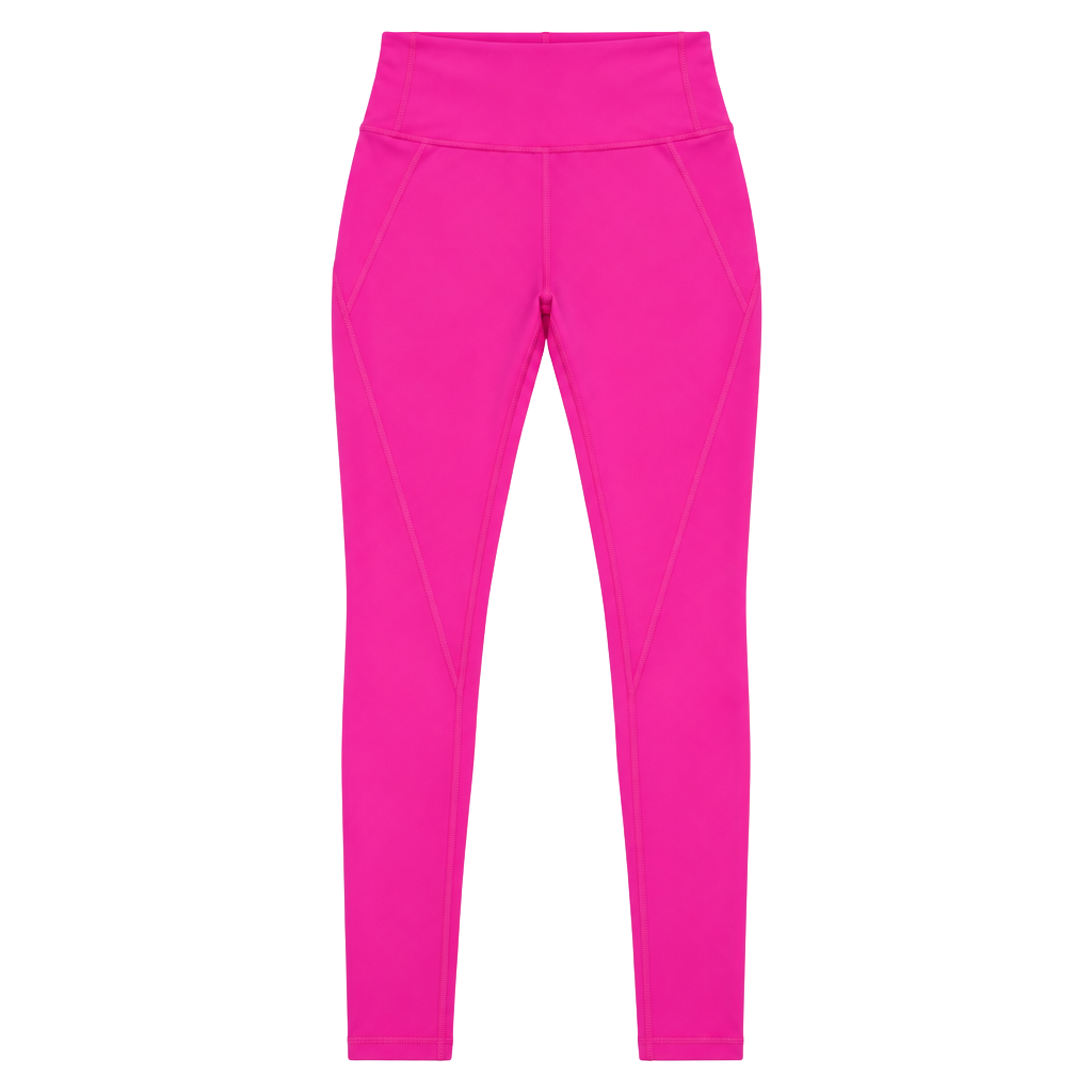 90 Degree By Reflex Leggings Size 8 Hot Pink Pockets 1