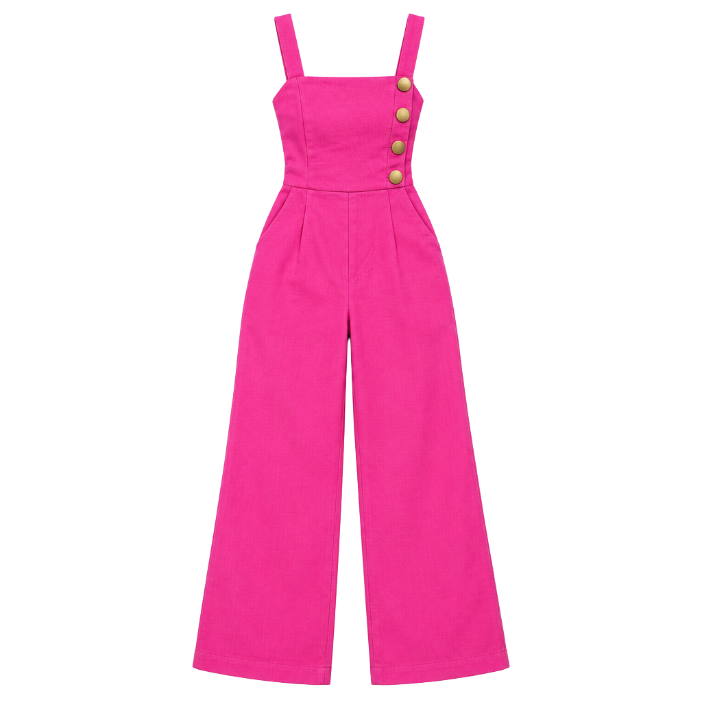 Fashion Nova Sally Mae Wide Leg Jumpsuit Size XS Pink 1