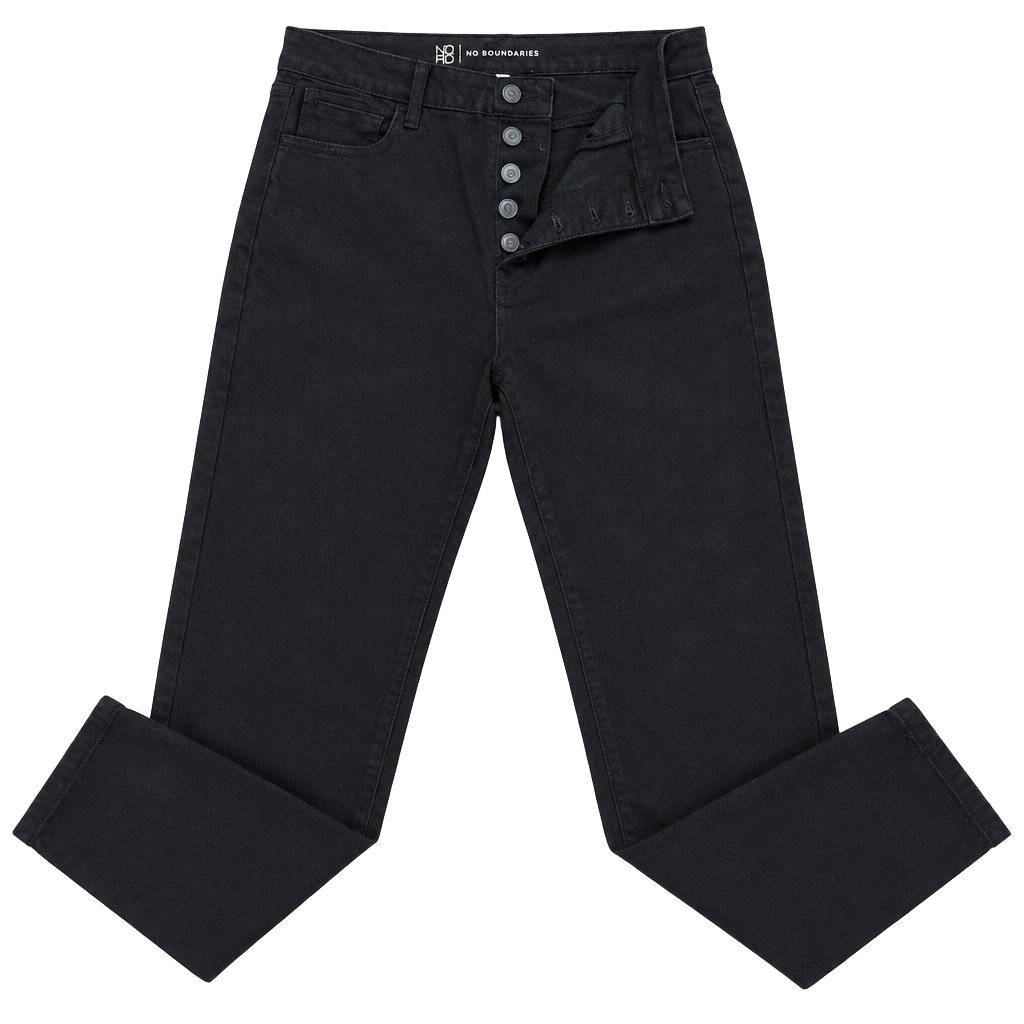 No Boundaries Black Straight Leg Pants Size 15 Workwear 1