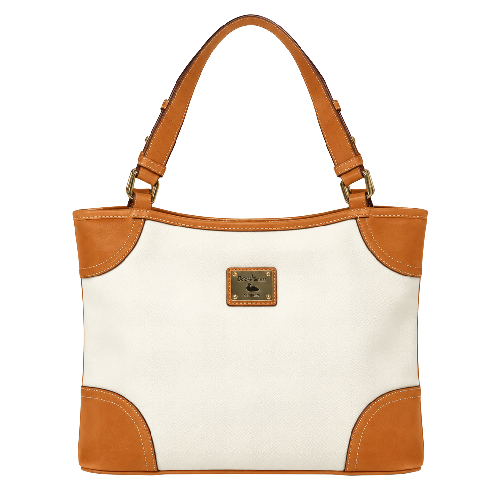 Dooney & Bourke R343 Hobo Shoulder Bag White Leather 1