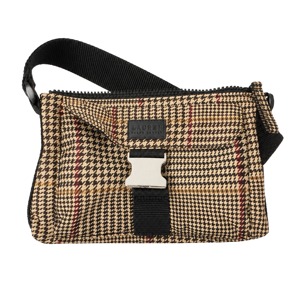 Lauren Ralph Lauren Houndstooth Plaid Small Zip Purse 1