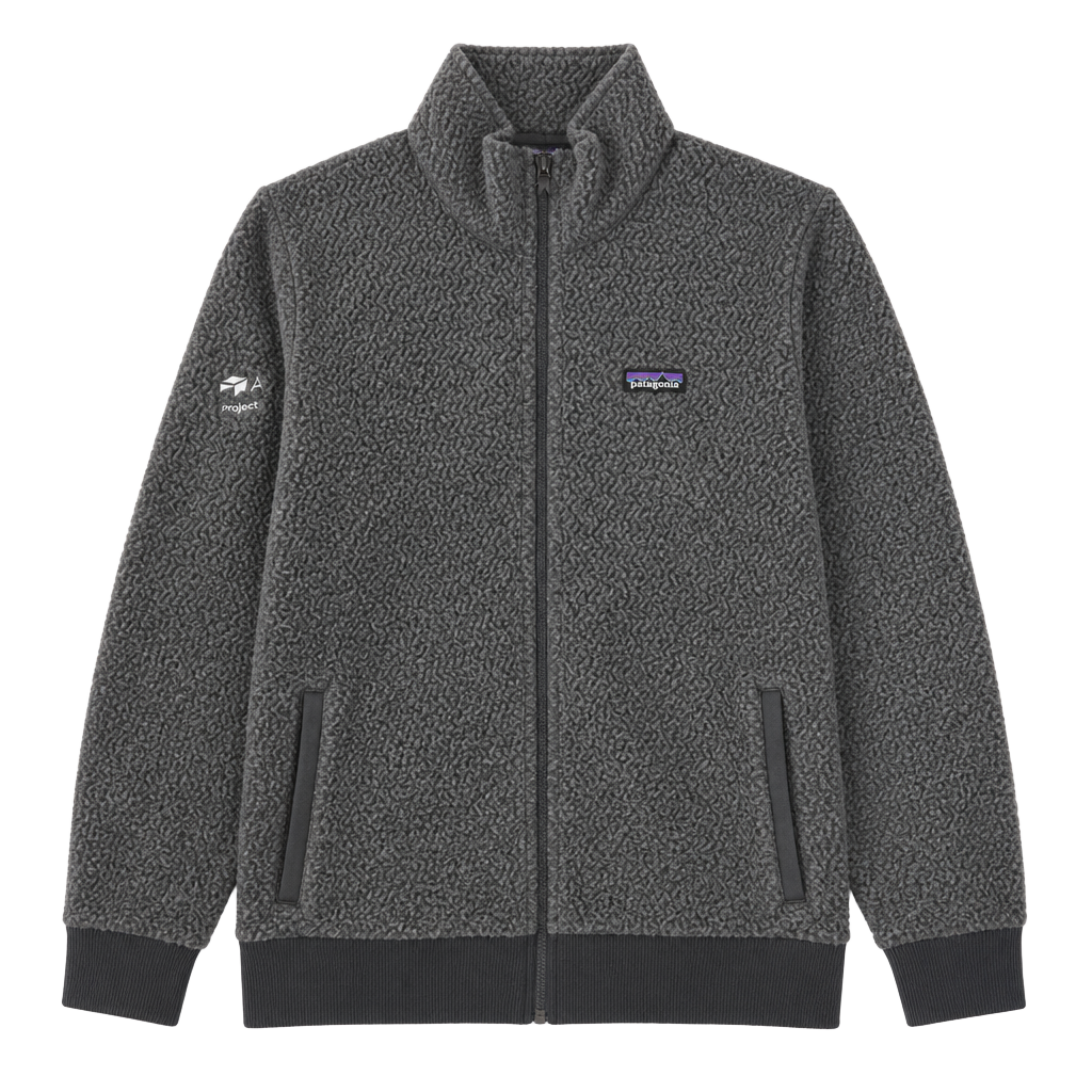 Patagonia Woolyester Fleece Jacket Size L Gray 1