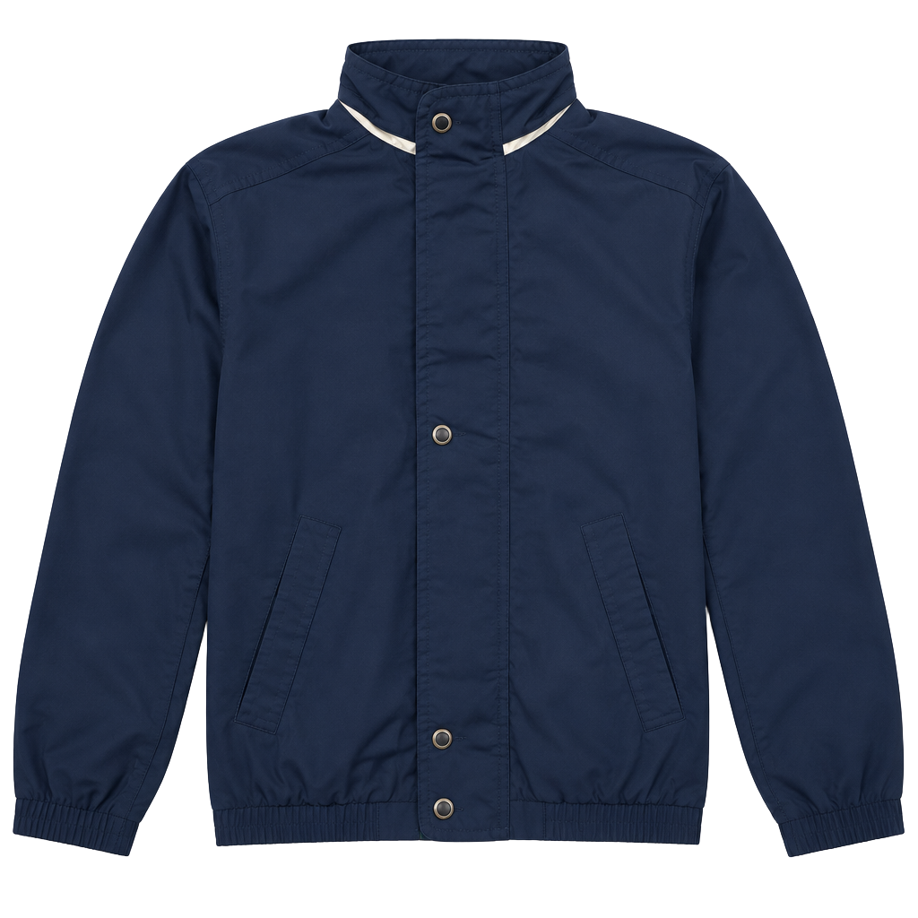 Members Only Mariner Jacket Size L Blue Nylon Windbreaker 1