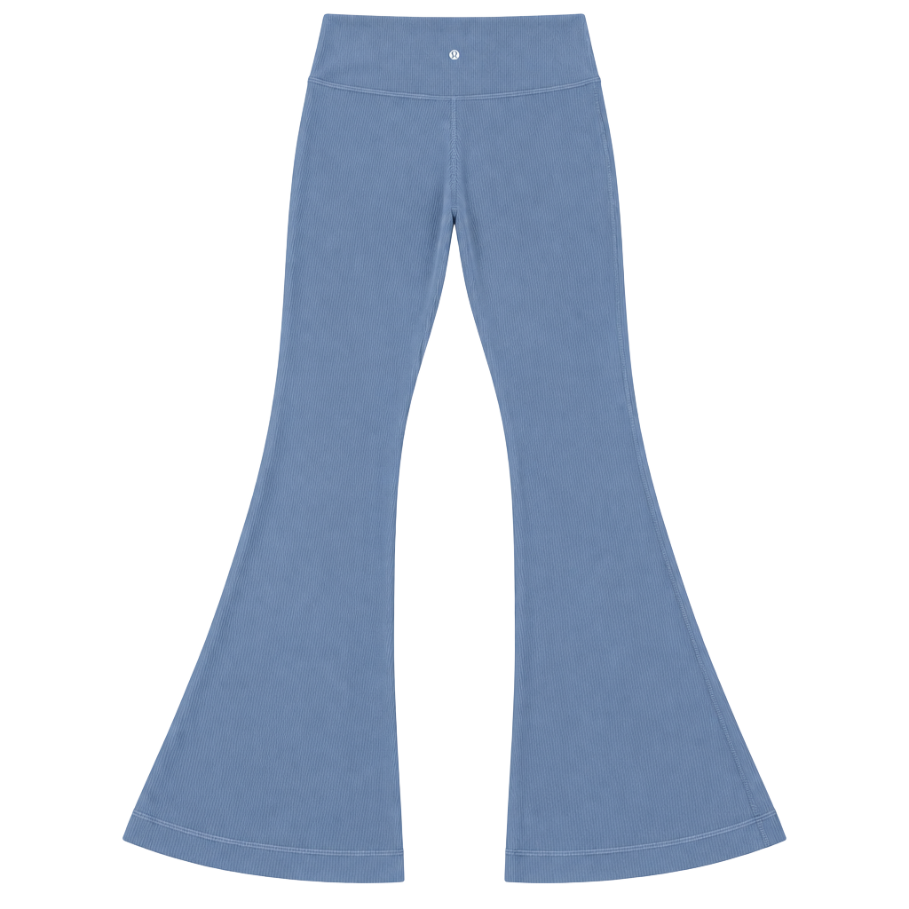 Lululemon Align High Rise Ribbed Flare Pant Size 8 Blue 1