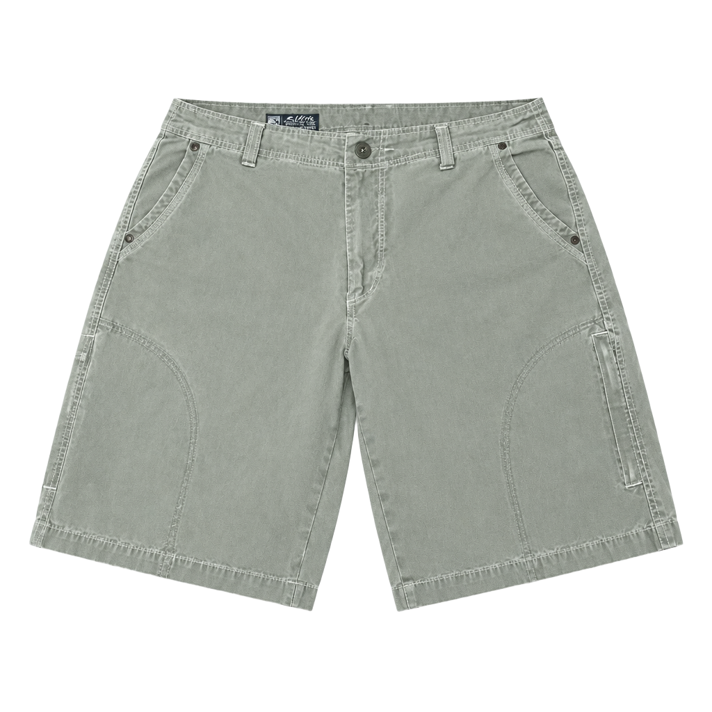 Kuhl Ramblr Cargo Shorts Size 33 Green Patina Dye Cotton Blend 1