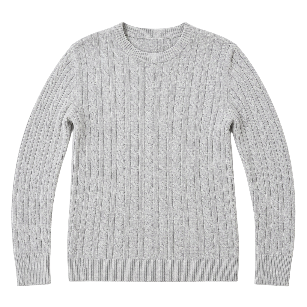A New Day Cable Knit Crewneck Sweater Size XS Gray 1