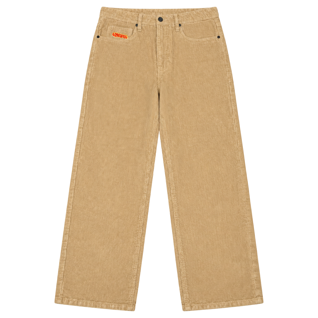 Empyre Corduroy Pants Size 28 Tan Skate Loose Fit 1