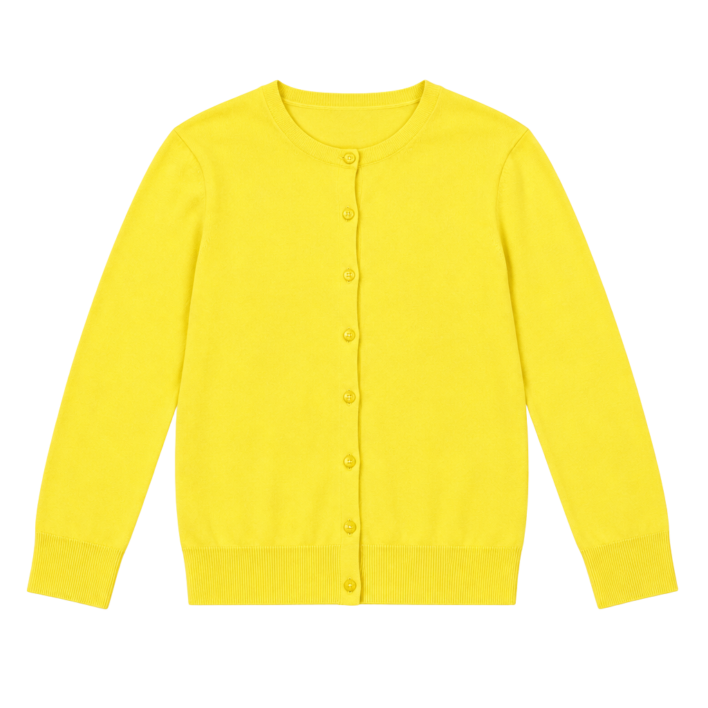 Ann Taylor Loft Cardigan Size S Yellow Crew Neck Sweater 1