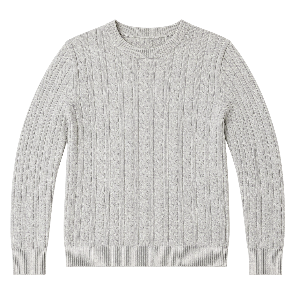 A New Day Cable-Knit Sweater Size XS Gray Crewneck Pullover 1