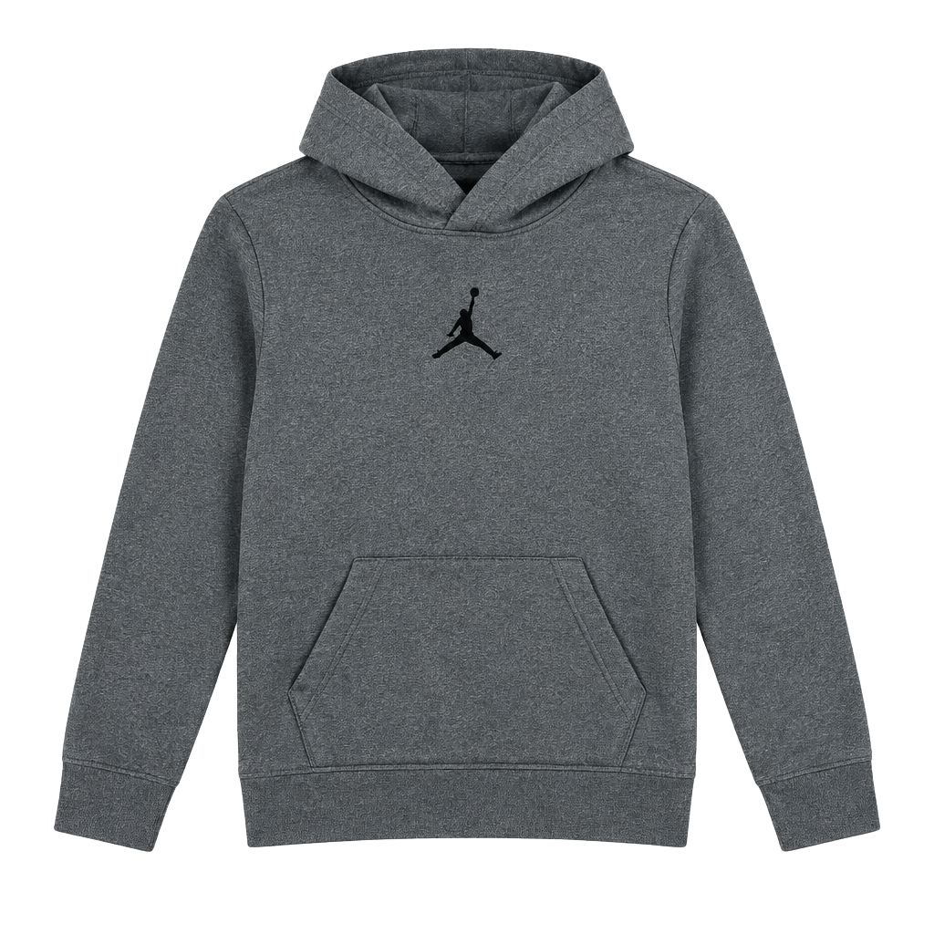 Jordan Kids' Charcoal Gray Jumpman Pullover Hoodie 1