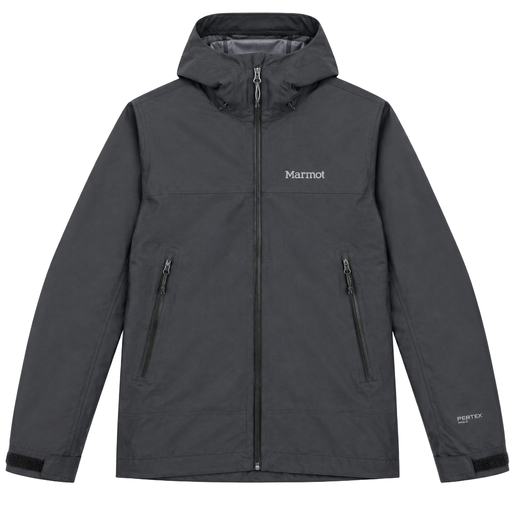 Women Marmot Pertex Shield Rain Jacket Black size small 1