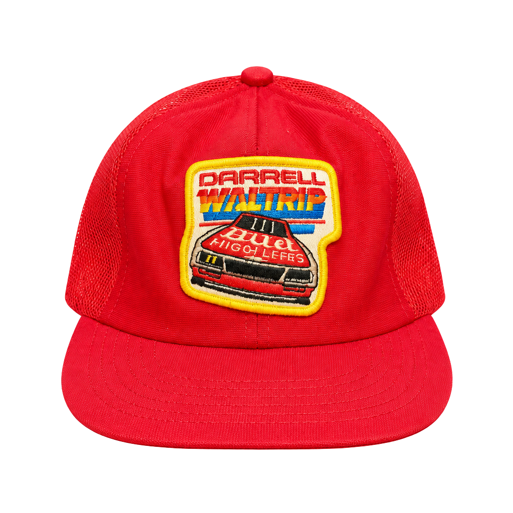 Vintage Challenger Caps Darrell Waltrip Budweiser #11 NASCAR Trucker Hat Snapback Adjustable 1