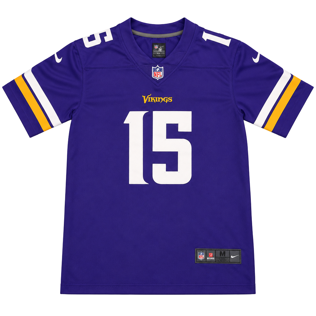 Nike NFL Minnesota Vikings Joshua Dobbs #15 On Field Game Jersey Men's Size Small 1