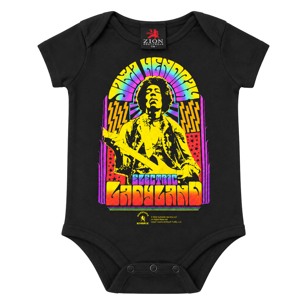 2009 Jimi Hendrix Electric Ladyland Authentic Zion Rootswear Baby Onesie 1