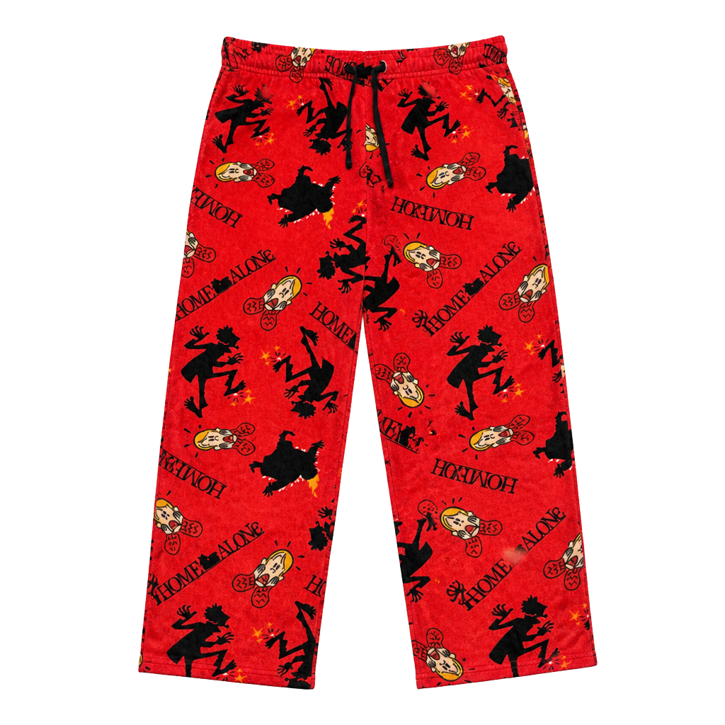 Home Alone Wet Bandits Fleece Lounge Pajama Pants Red Size S 1