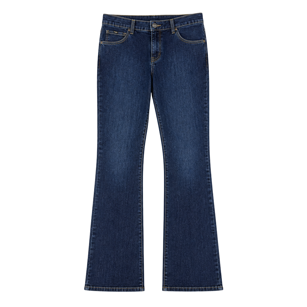 Wrangler Women's High-Rise Bootcut Stretch Jeans Dark Blue Size 10 1