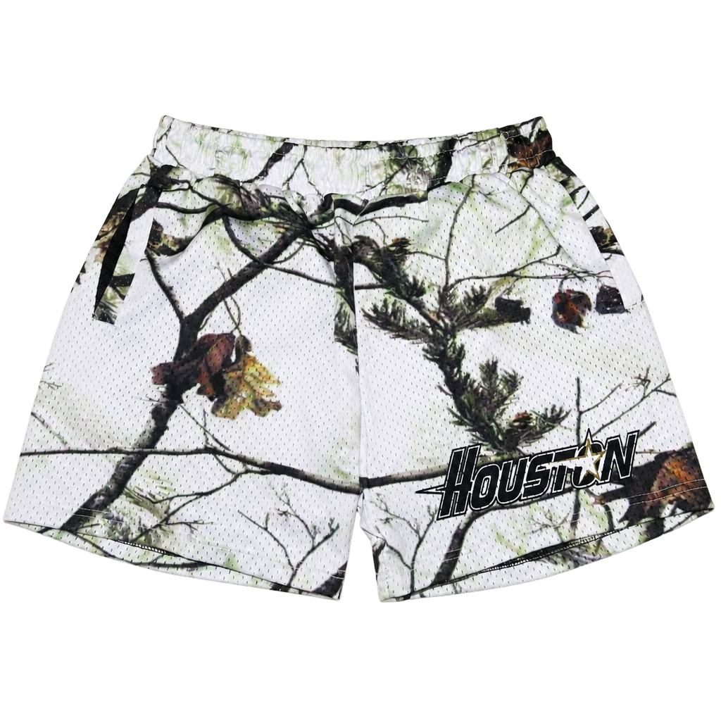 OC Mesh Basketball Shorts with Houston Print and Camo Pattern 1