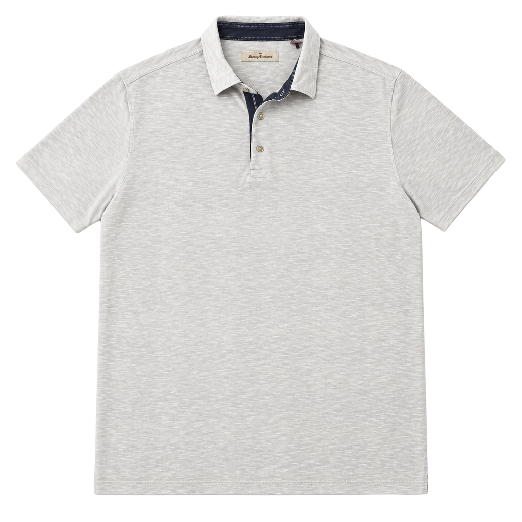 Tommy Bahama Polo Shirt Size XL White Short Sleeve Slub Knit 1