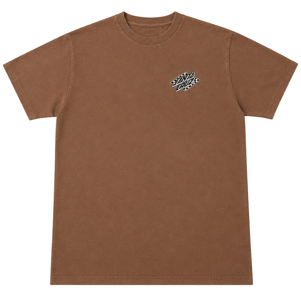 Santa Cruz T-Shirt Size XL Brown Logo Graphic Tee 1