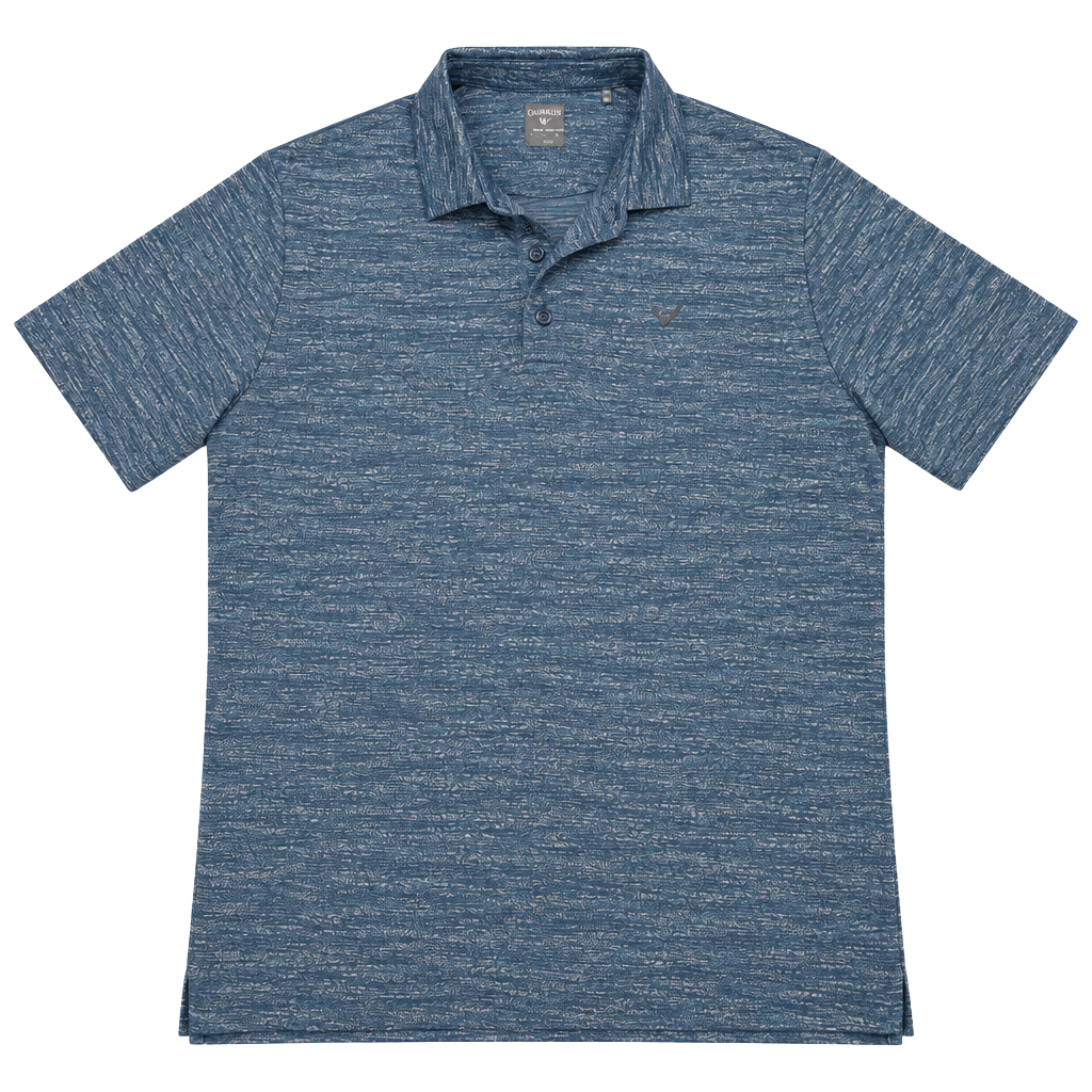 Callaway Golf Polo Shirt Size L Blue Space-Dyed Opti-Dri 1