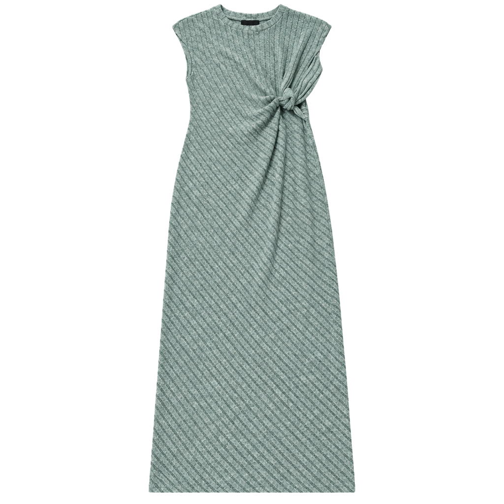 SHEIN Midi Dress Size M Green Ribbed Twist Waist
Wore while pregnant for baby shower 1