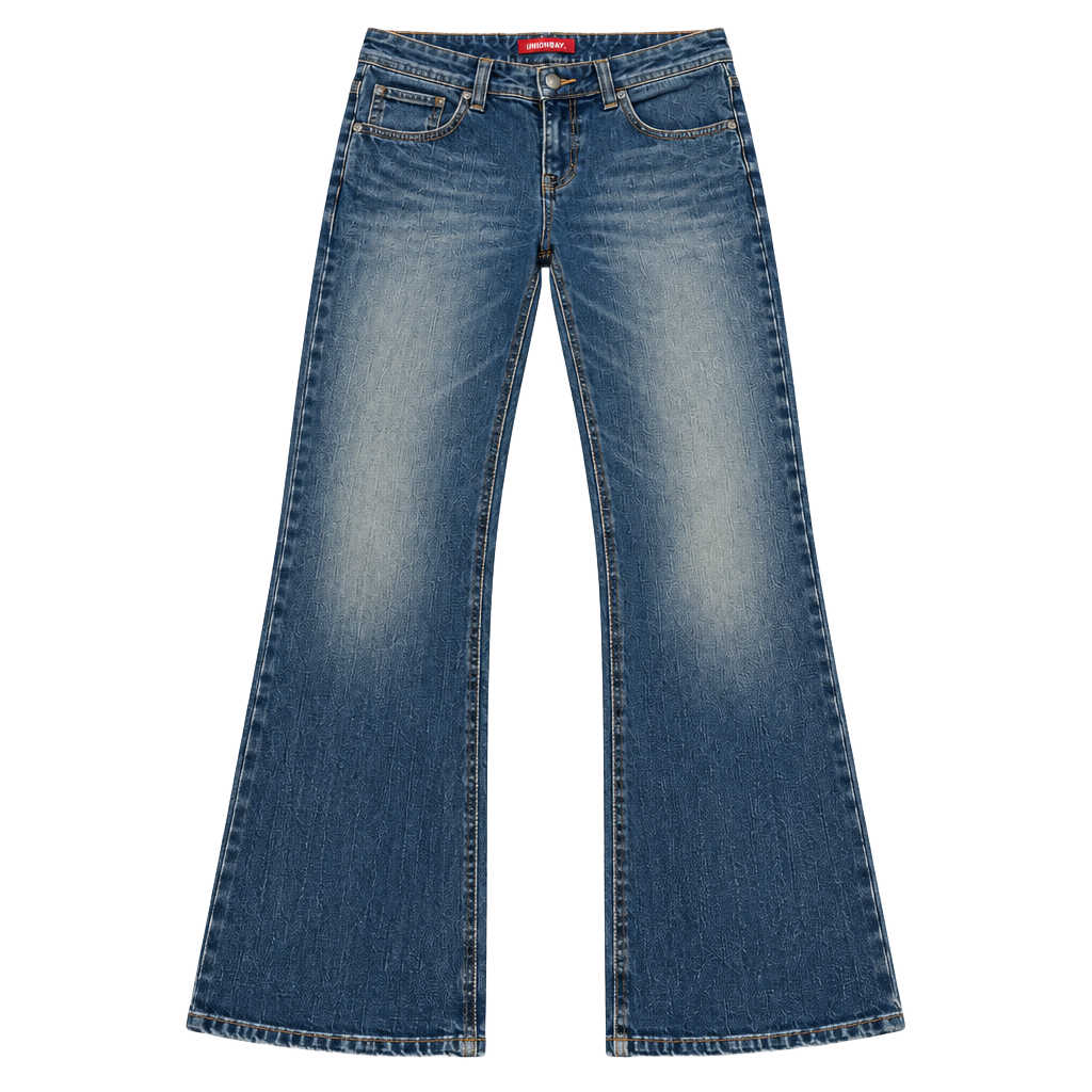 Unionbay Women’s Flare Jeans Size 11 32 Inseam Blue Denim Y2K 1