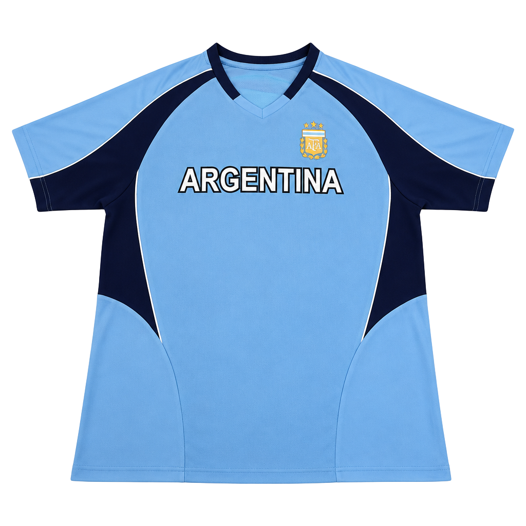 AFA Argentina Soccer Jersey Men’s Large L Light Blue Navy Official Product NWT 1