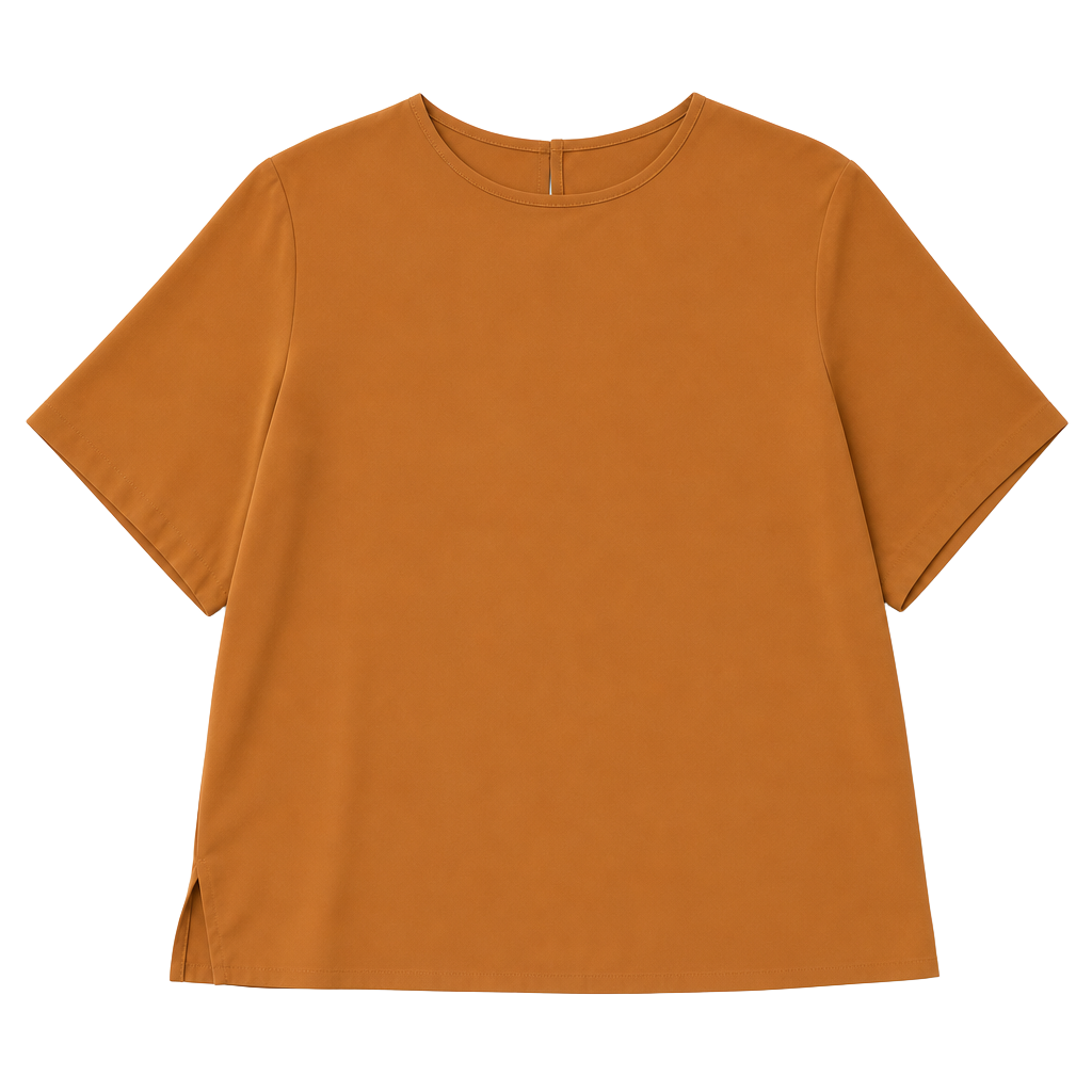 TR Bentley Women's Short Sleeve Blouse Size 20W Burnt Orange 1