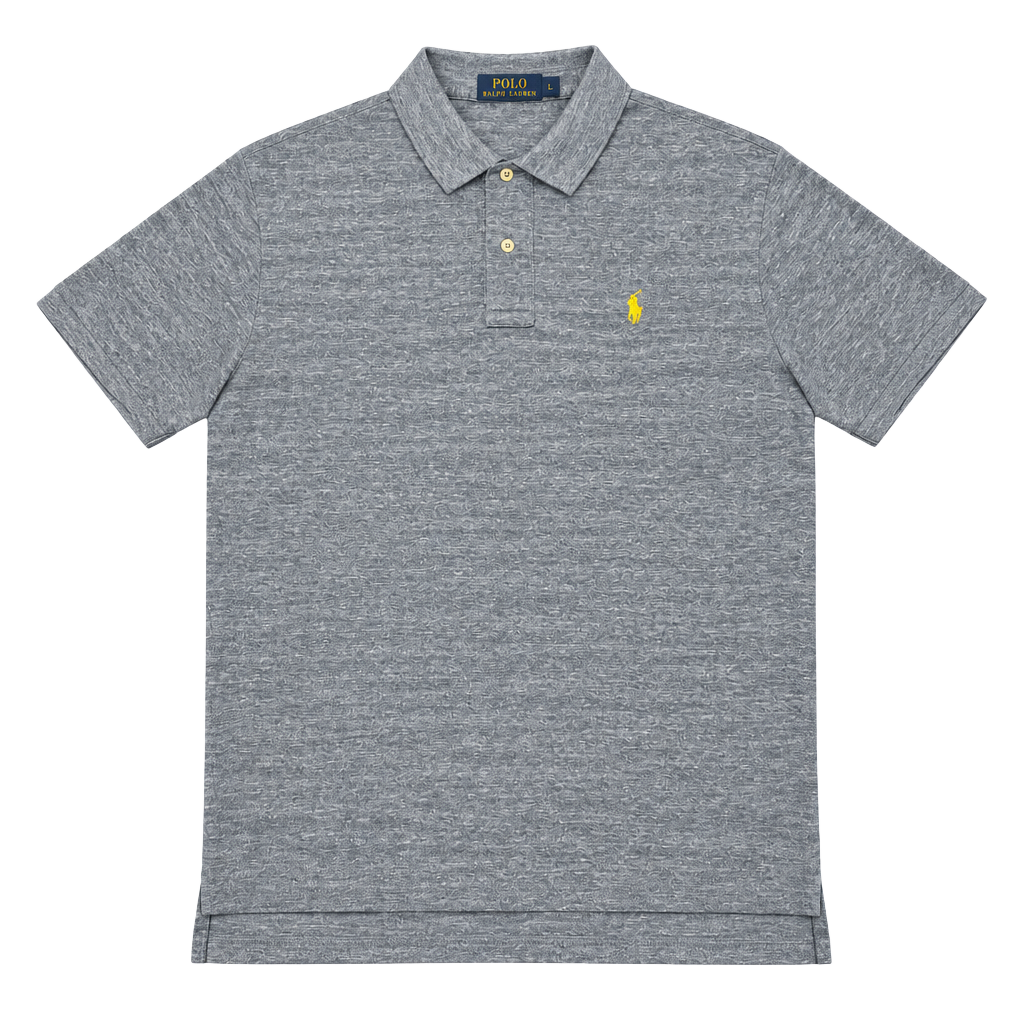 Polo Ralph Lauren Polo Shirt Size L Blue Heather Short Sleeve Cotton 1
