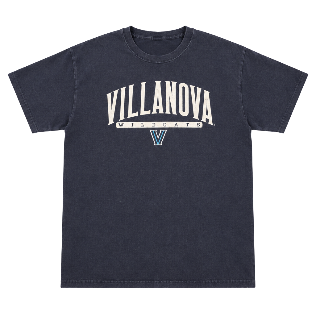 Old Varsity Brand Villanova Wildcats T-Shirt Size L Blue Cotton 1