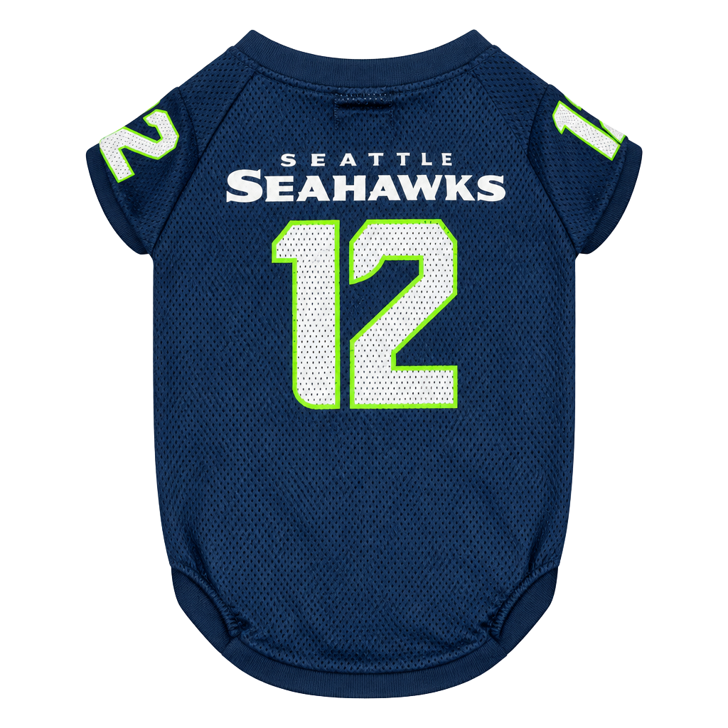 Pets First Seattle Seahawks #12 NFL Dog Jersey 1