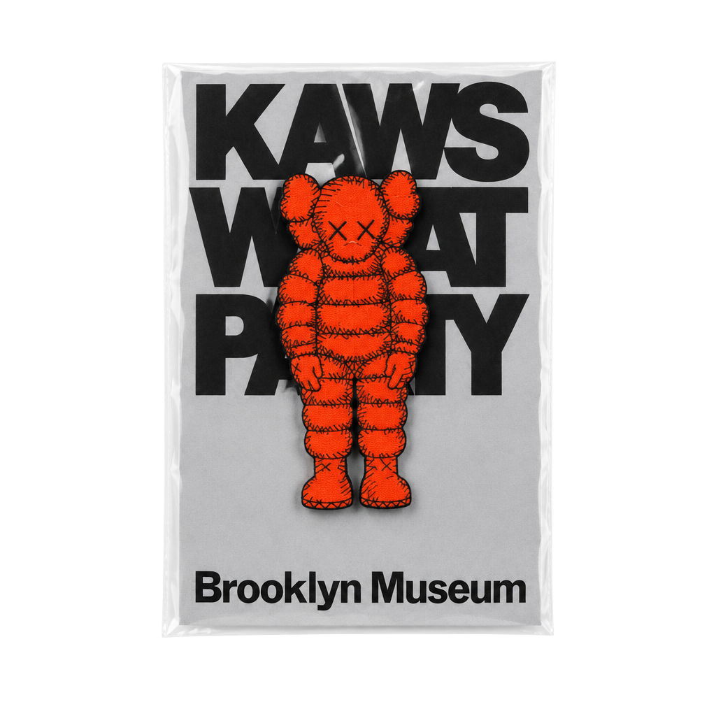 KAWS What Party Pin Orange Brooklyn Museum 1