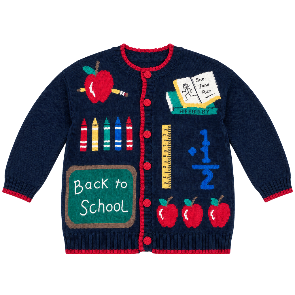 Gallagher Back To School Teacher Cardigan Sweater Size Large 1