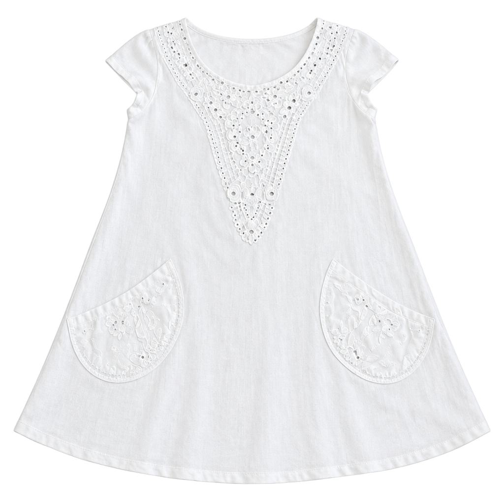 Vintage Nexi Top Size 14 White Lace Embroidered Tunic 1