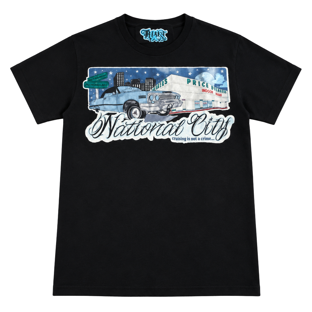 Risky Business Cruising Is Not A Crime National City Graphic T-Shirt Black 1