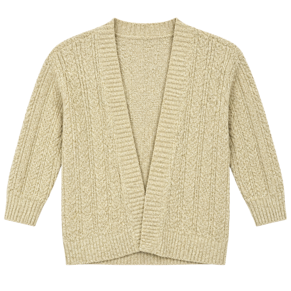 Abercrombie Kids Cardigan Sweater Size 5/6 Cream Knit 1