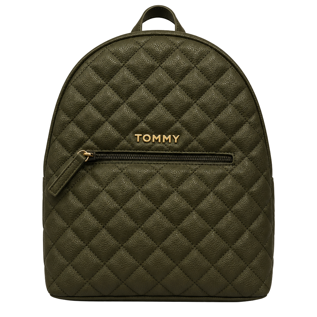 Tommy Hilfiger Quilted Black Backpack 1