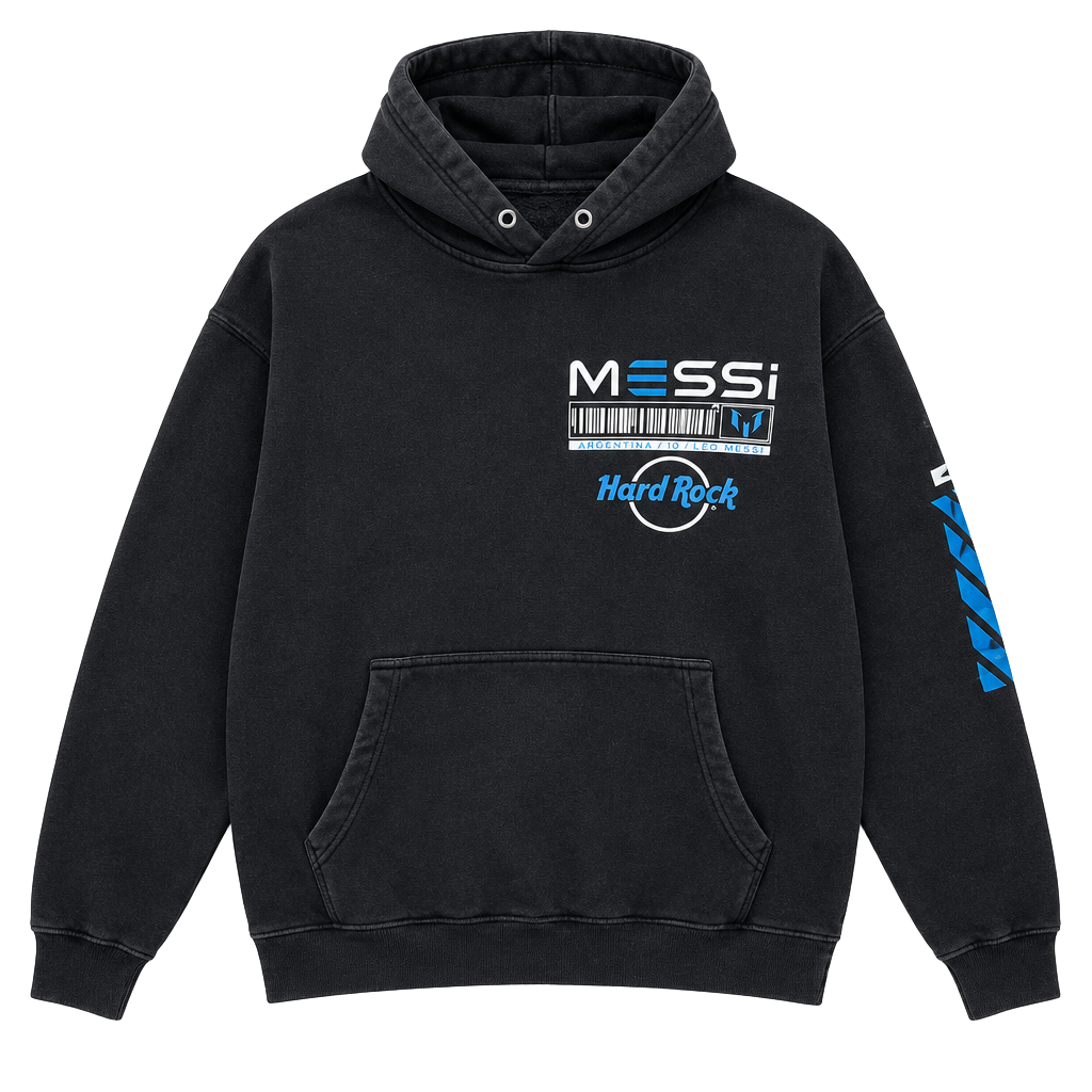 Hard Rock Cafe Messi Live Greatness Navy Hoodie 1