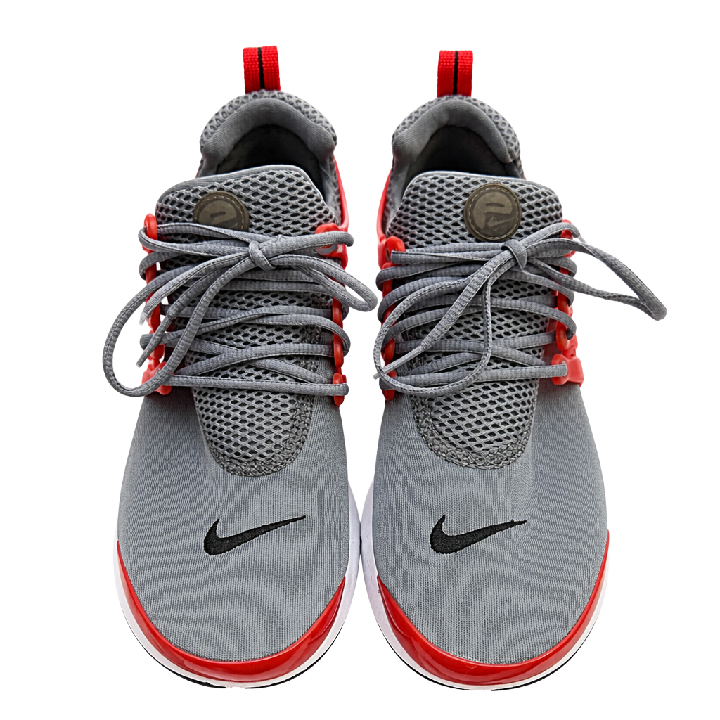 Nike Presto GS Size 7Y Gray Red Running Shoes 1