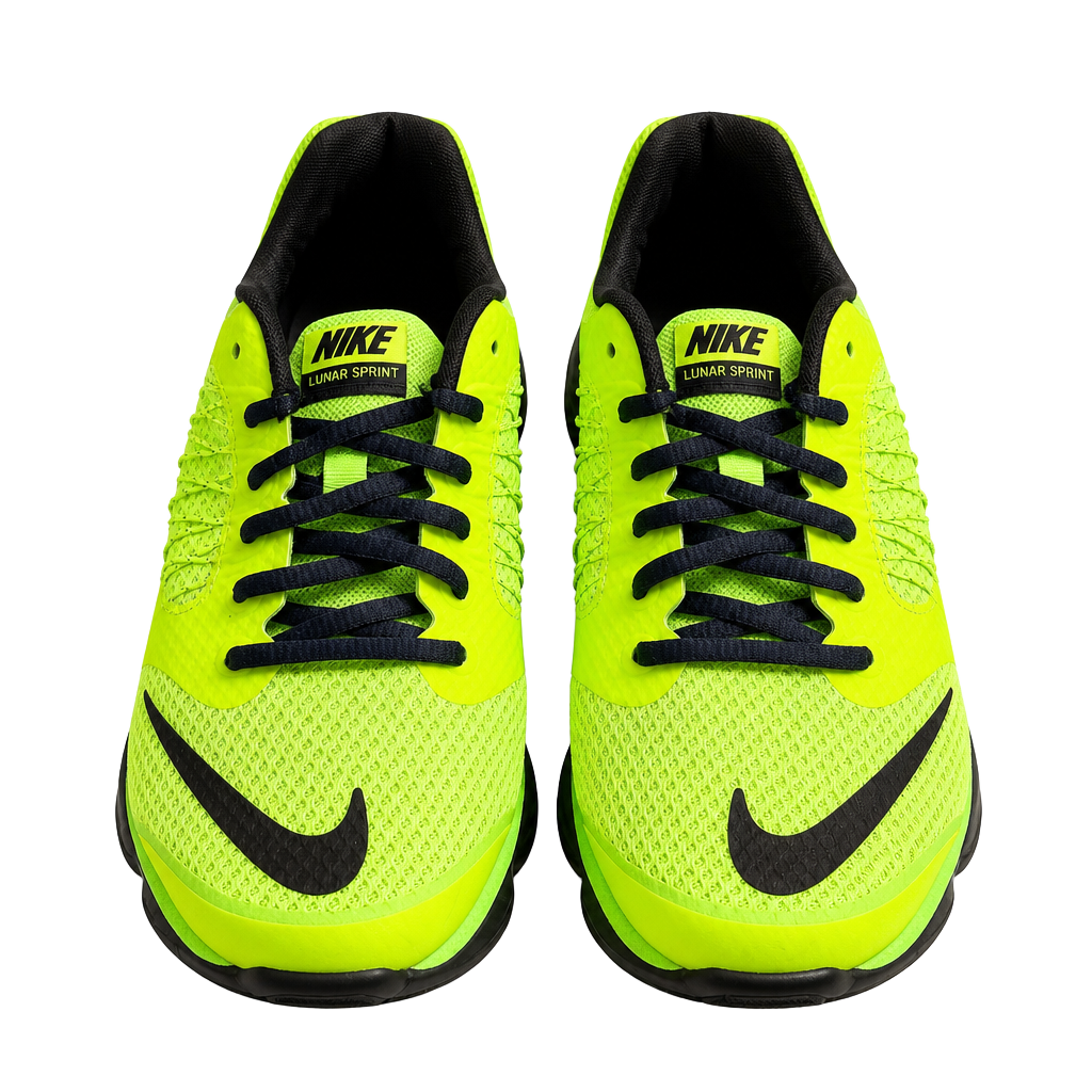 Nike Lunar Sprint Size 7Y Volt Black Youth Running Shoes 1