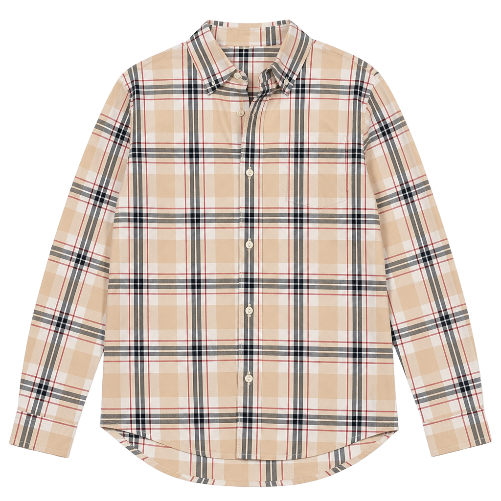 Hope & Henry Kids Long Sleeve Stretch Poplin Button-Down Plaid Shirt. This is a boys large not
Men’s. 1