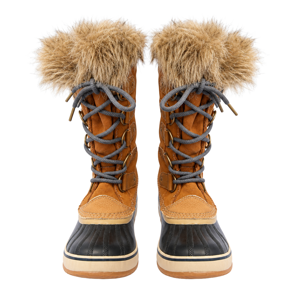 Sorel Joan of Arctic Waterproof Snow Boots with Faux Fur Trim in Camel Brown 1