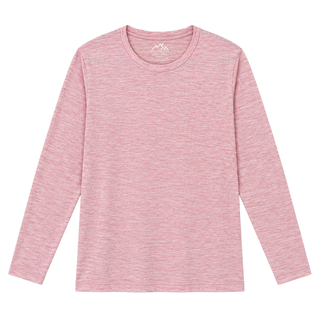 Merino.tech Pink Merino Wool Cold Weather Athletic Shirt Outdoor Base-layer 1