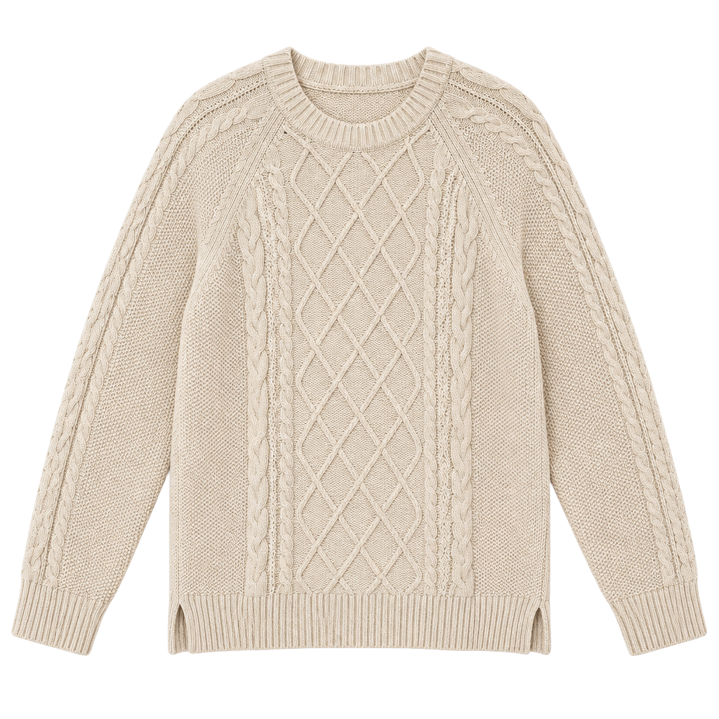 Gap Cable Knit Cotton Crewneck Sweater Collegiate Prep Fishermancore 1