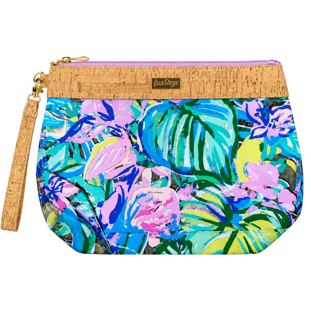 Lilly Pulitzer Floral Clear Wristlet Pouch 1